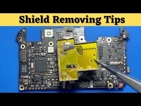 Shield Removing Tips / How To Remove MotherBoard Shield / mobile pcb shield remove