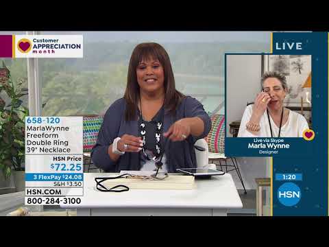 MarlaWynne Suede Cord Freeform Double Ring Necklace