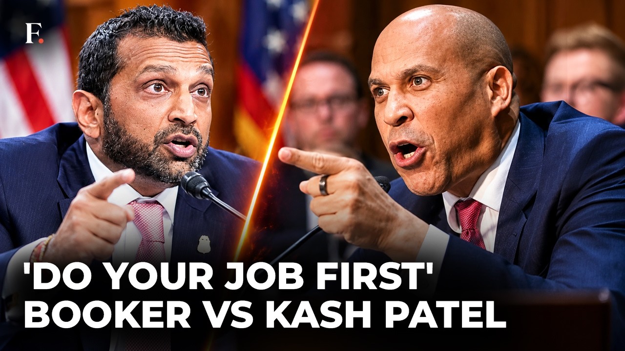 'This Taunt Won't Fix FBI': Hell Scenes In US Senate As Kash Patel, Cory Booker Argue | Watch