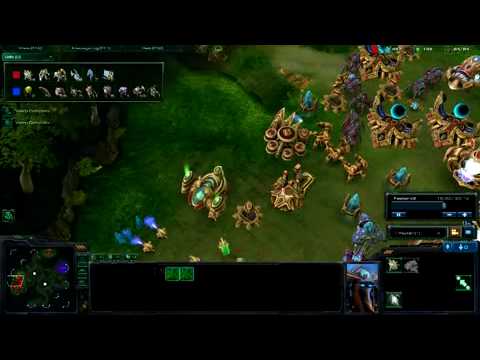 Starcraft 2 Beta Zerg vs Protoss on Lost Temple