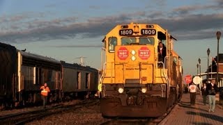 preview picture of video 'END OF AN ERA! ON 1809 departs Cochrane (28SEP2012)'