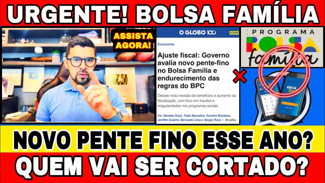 NOVO PENTE FINO SERÁ PARA TODOS DO BOLSA FAMÍLIA OU SÓ UNIPESSOAIS? VEJA O QUE O MINISTRO FALOU!