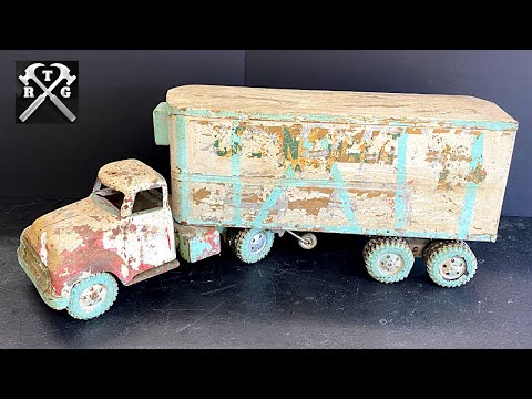 1955 Tonka Green Giant Semi Restoration