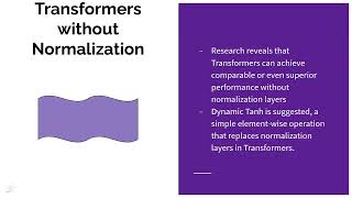 Dynamic Tanh Explained - Same or better performance with 8% efficiency improvement