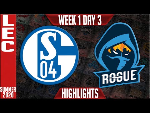S04 vs RGE Highlights | LEC Summer 2020 W1D3 | Schalke 04 vs Rogue