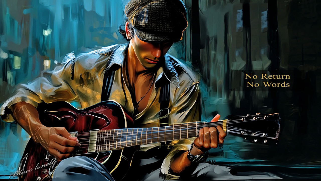 Slow Blues Guitar | Midnight Blues Male Vocal