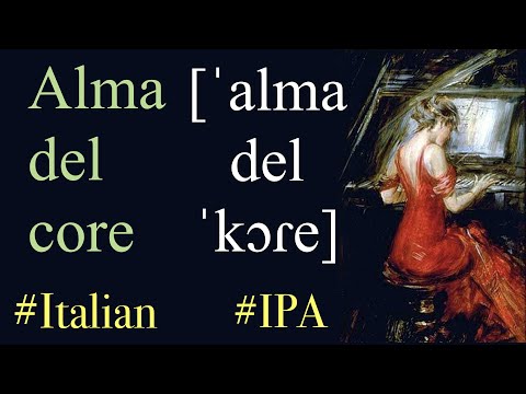 3. Alma del core (Caldara) - IPA TRANSCRIPTION