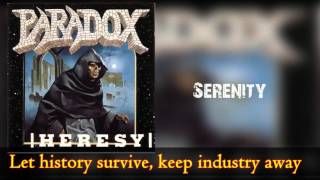 Paradox - Serenity - Lyrics