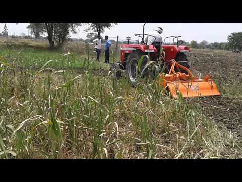 How tractor rotavator works