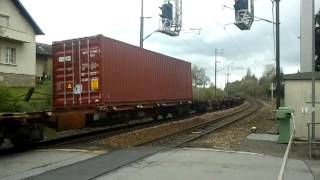 preview picture of video 'SNCB 1323 and 1340 Cargo train in Noertzange (2012-04-21)'