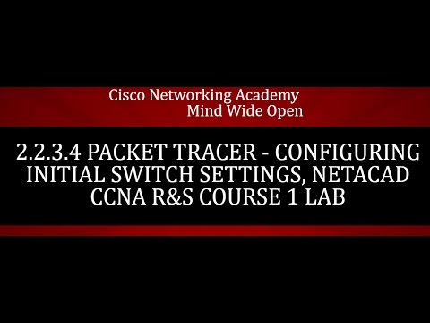 2.2.3.4 Packet Tracer - Configuring Initial Switch Settings, NETACAD CCNA R&S Course 1 Lab
