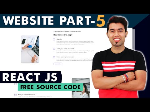  React Firebase JS Website Tutorial In Hindi 5 About Us Section In React | 2021