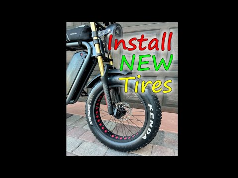 Easy Install Kenda tires on Fat tire eBike 20x4