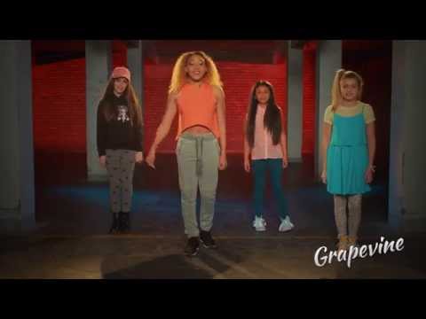 ClaireaBellaの女の子のグレープバインダンスのチュートリアル (ClaireaBella Girls Grapevine Dance Tutorial)