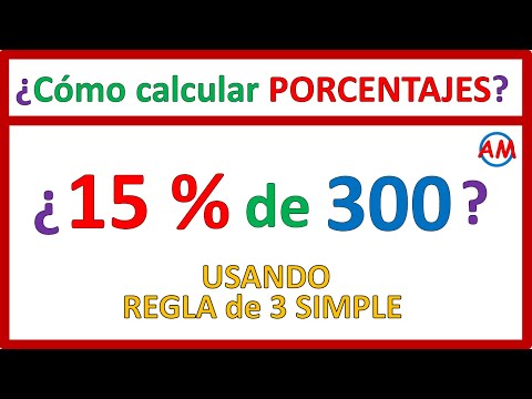 📌 PORCENTAJES con REGLA de REGLA de 3 - Como calcular el tanto % de un número