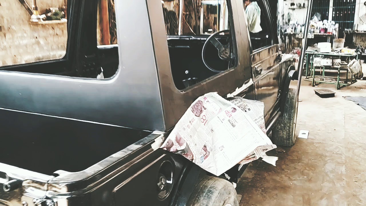 Maruti Suzuki Gypsy MODIFICATION story MATT BLACK Colour PART 3