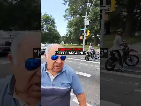 Biker Helps Elderly Man After Crash