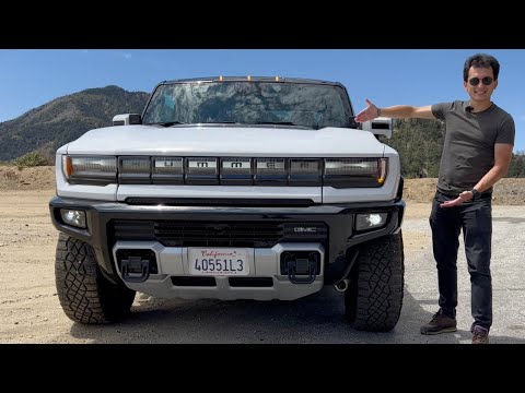 $200 000 HUMMER EV. Pushing all 1000 hp! Doing crabwalk & electric launch start. Test-drive review.