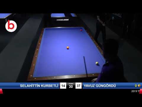 SELAHİTTİN KURBETLİ & YAVUZ GÜNGÖRDÜ Bilardo Maçı - 2019 TÜRKİYE KUPASI 3.ETAP-ELEME TURU