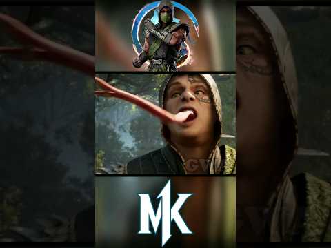 Reptile Eats an Insect Mortal Kombat 1