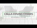 How to Assemble the Calla Chair from Furniturebox UK