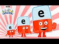 Excellent Alphablock E Letter Of The Week Learn To Spell Alphablocks