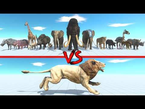 New Lion in Battle with All Animals - Animal Revolt Battle Simulator