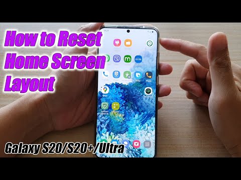 Galaxy S20/S20+: How to Reset Home Screen Layout Back to Default