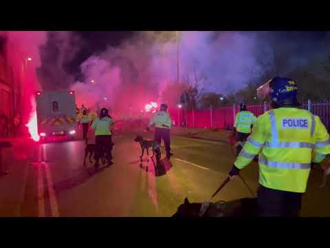 ASTON VILLA | Police injured during pre-match violence from Legia Warsaw fans at Aston Villa