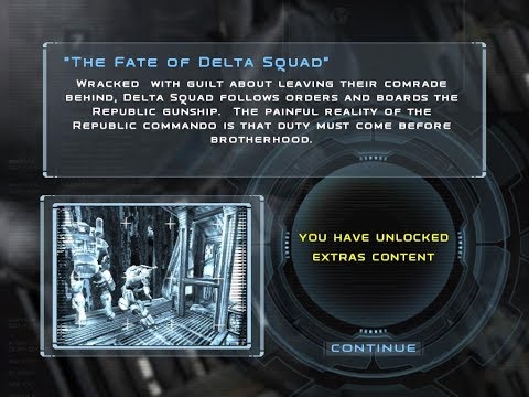 The Fate of Delta Squad (Star Wars: Republic Commando #16) (Ending cutscene)