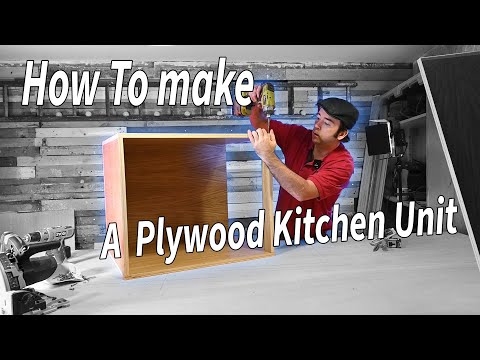 How to make a kitchen cabinet out of plywood