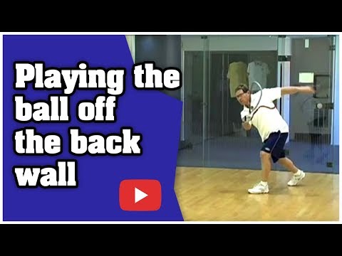 Racquetball - Playing the ball off the back wall - Marty Hogan