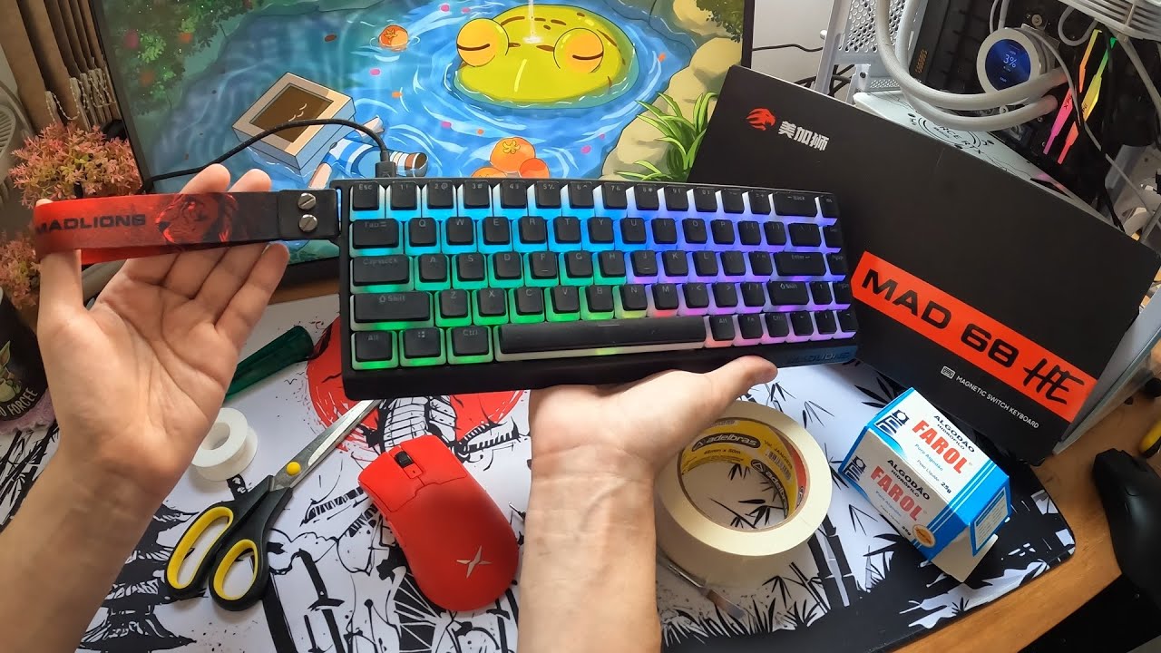 Tunando o Teclado Magnético BOM e BARATO MADLIONS MAD68 HE com Gateron Jade