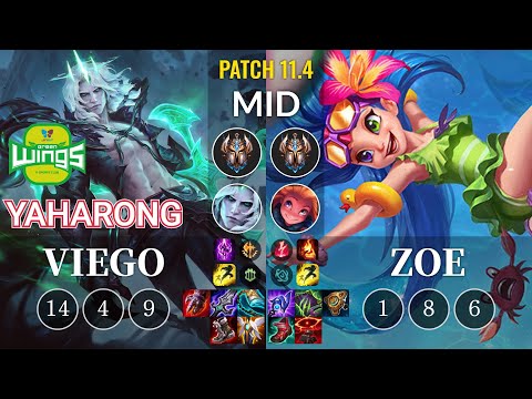 JAG Yaharong Viego vs Zoe Mid - KR Patch 11.4