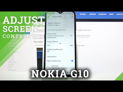 How to Activate High Contrast Text on NOKIA G10 - Turn On High Contrast Text