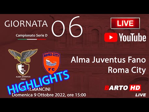 ALMA JUVENTUS FANO - ROMA CITY - Highlights - Calcio - 6a Giornata Serie D Girone F