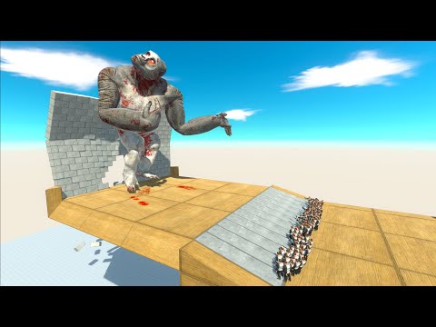 100 Slow MO vs All Giants - Animal Revolt Battle Simulator