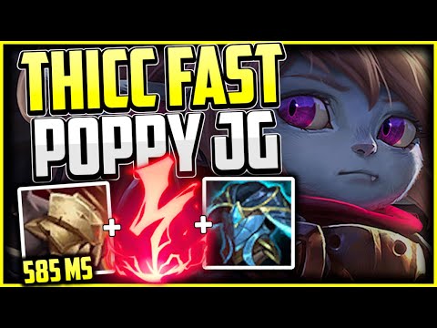 THICC 585 MOVEMENT SPEED POPPY BUILD CRUSHES ALL BENEATH HER! - Best Poppy Build/Runes Season 11