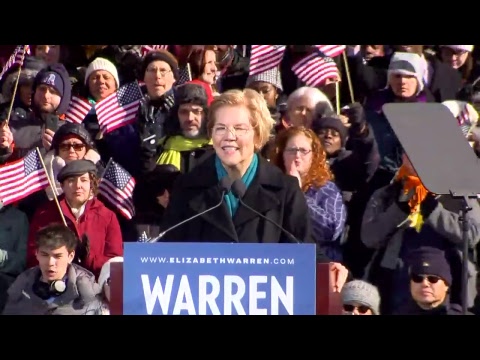 Sen Elizabeth Warren Officially Announces Her 2020 Presidential Candidacy Time