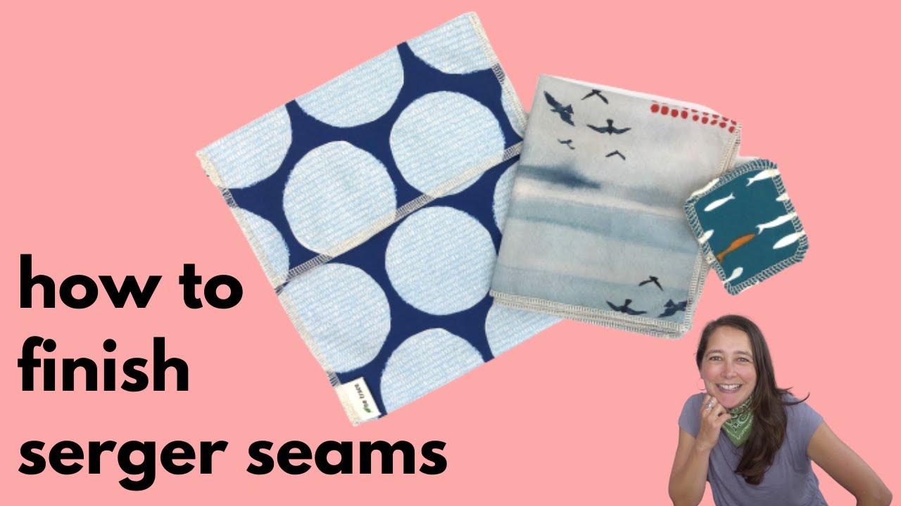 How to finish seams on a serger.  Beginner serging tips!