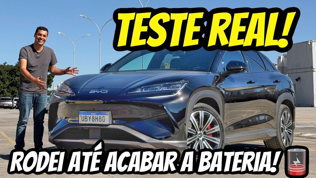 AVALIAÇÃO BYD SEALION - TESTE DE AUTONOMIA ATÉ 1% DE BATERIA!