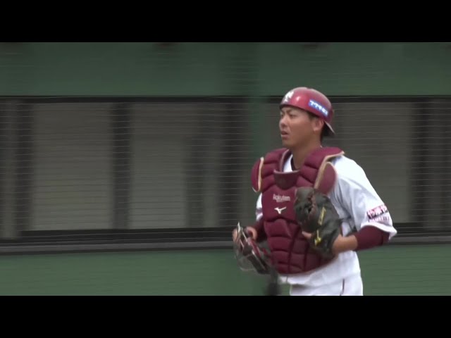 【ファーム】隙を見せない司令塔!! イーグルス・田中貴也 飛び出したランナーを刺す好プレー!! 2025年7月27日 東北楽天ゴールデンイーグルス 対 東京ヤクルトスワローズ