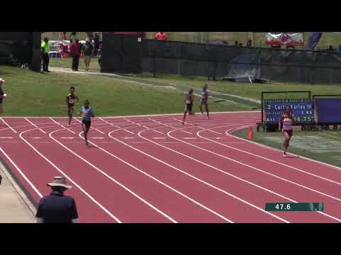 400m prelims heat 1 11-12 girls - 2019 USATF National Youth Outdoor Championships