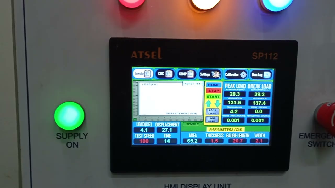 Tensile/CBS/Compression testing machine software with pdf test report.