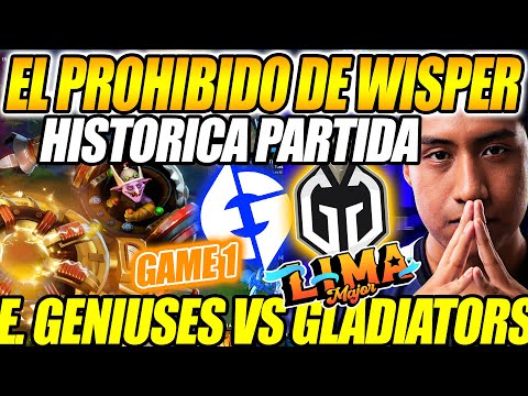 EG VS GAMING GLADIATORS [GAME 1] BO2 - 🔥EL PROHIBIDO DE WISPER🔥 - LIMA MAJOR 2023 DOTA 2