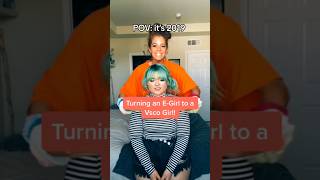 2019!!!! Turning an E-Girl into a VSCO girl :,) #egirl #vsco #makeover