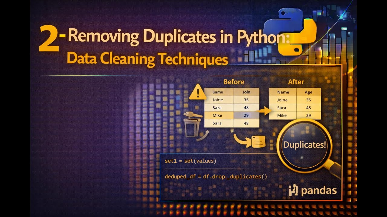 2 - Removing Duplicates in Python: Data Cleaning Techniques