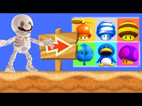Skeleton Mario with EVERY MARIO POWERUP!? Video
