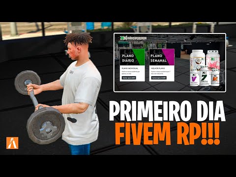 MINHA PRIMEIRA VEZ JOGANDO NO FIVEM!! AURORA CITY - GTA RP