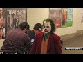 JOKER Movie Filming New Scene in Brooklyn Subway Station - Joaquin Phoenix in Full Make Up thumbnail 2